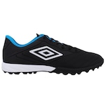 Chuteira Society Umbro Tocco Iii Club - Adulto PRETO/AZUL