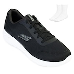 Tênis Skechers Go Walk Max + Meia - Masculino PRETO/BRANCO