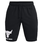 Bermuda Under Armour Project Rock Terry Brahma Bull - Masculina - Preta - Under Armour PRETO