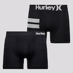 Kit Cueca Boxer Hurley - 2 unidades - Masculina PRETO