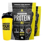 Kit Whey Protein Mix Nutrata - 900g - 2 unidades + Coqueteleira Chocolate