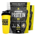 Kit Whey Protein Mix Nutrata - 900g - 2 unidades + Coqueteleira Baunilha