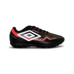 Chuteira Society Umbro Prisma - Infantil PRETO/LARANJA