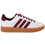 Tênis adidas Grand Court 2.0 - Masculino BRANCO/VINHO