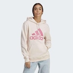 Blusão de Moletom com Capuz adidas Logo - Feminino ROSA