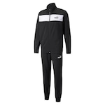 Conjunto de Agasalho Puma Poly Suit Cl - Masculino PRETO/BRANCO