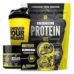 Whey Protein Mix Iridium Labs - Baunilha + Kimera Thermo + Creatina - 90g + Coqueteleira Baunilha