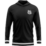 Camiseta com Capuz do Santos Braziline Tron - Masculino PRETO