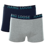 Cueca Boxer Hang Loose Cotton - 2 Unidades - Masculina AZUL