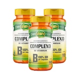 Kit 3x Vitamina Complexo B Unilife Vegana 500 mg 180 comprimidos Nao Se Aplica