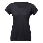 Camiseta She Básica com Recorte Confortável - Feminina PRETO