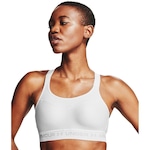 Top Fitness Under Armour High Crossback com Bojo Removível - Feminino BRANCO