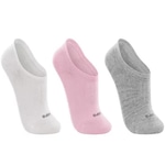 Kit de Meias Cano Curto Lupo Sport - 3 Pares - Feminino BRANCO