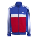 Agasalho adidas Essentials 3-Stripes Tiberio - Infantil AZUL/VERMELHO