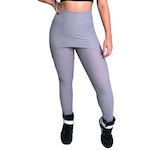 Calça Legging MVB Modas Bolha Saia - Feminina CINZA