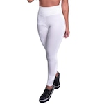 Calça Legging MVB Modas Veludo Molhado Cintura - Feminina BRANCO