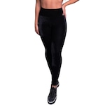 Calça Legging MVB Modas Veludo Molhado Cintura - Feminina PRETO