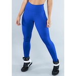 Calça Legging Mvb Modas Montaria Cintura Alta Suplex - Feminina AZUL