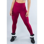 Calça Legging Mvb Modas Montaria Cintura Alta Suplex - Feminina VINHO