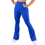 Calça Bailarina MVB Modas Flare Pantalona Suplex - Feminina AZUL