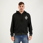 Jaqueta com Capuz do Atlético Mineiro Portlet Futfanatics - Masculina PRETO