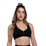 Top Fitness Básico Nadador Hoopfit Academia Básic - Feminino PRETO