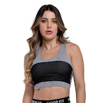 Top Nadador Fitness Hoopfit Academia Grey - Feminino MESCLA