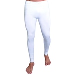 Calça Térmica Segunda Pele MVB Modas Proteção Uv 50+ - Masculina BRANCO