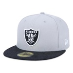 Boné Aba Reta New Era Las Vegas Raiders 5950 Core - Fechado - Adulto CINZA