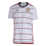 Camisa 2 do Flamengo 23/24 Authentic adidas - Masculina BRANCO