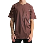 Camiseta Volcom Long Fit Solid Pocket - Masculina VERMELHO