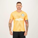 Camisa do Palmeiras Puma Goleiro III 2023 21 Weverton - Masculina LARANJA