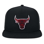 BONÉ ABA RETA NEW ERA CHICAGO BULLS 950 A-FRAME CORE - SNAPBACK - ADULTO PRETO