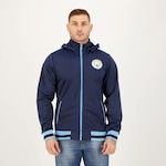 Jaqueta Manchester City com Capuz Trilobal Futfanatics - Masculina AZUL ESCURO