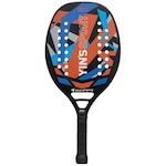 Raquete Beach Tennis Gold Sports Yins Convoy carbon Pro Advance VERMELHO