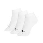 Kit Meias Sapatilha Puma Esportiva com 3 Pares - 30 a 43 - Adulto BRANCO/PRETO