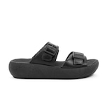 Chinelo Slide Usaflex Plataforma Fivela - Feminino PRETO