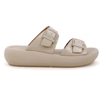 Chinelo Slide Usaflex Plataforma Fivela - Feminino BEGE