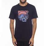 Camiseta Hurley Flower Sun - Masculina PRETO