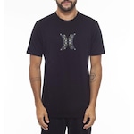 Camiseta Hurley Icon Abstract Oversize - Masculina PRETO