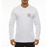 Camiseta Hurley Mandala Manga Longa - Masculina BRANCO