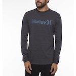 Camiseta Manga Longa Hurley O&O Solid - Masculina CINZA ESCURO