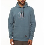 Blusão de Moletom Com Capuz Hurley Canguru Circle Icon - Masculino AZUL