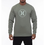 Blusão de Moletom Hurley Careca Circle Stone - Masculino VERDE ESCURO