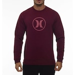 Blusão de Moletom Hurley Careca Circle Stone - Masculino VERMELHO