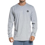 Camiseta Quiksilver Transfer Round Manga Longa - Masculina CINZA