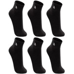 Kit Meias Cano Médio Lupo Esportiva Com 6 Pares - Adulto PRETO