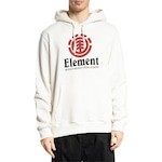 Blusão de Moletom com Capuz Element Canguru Vertical - Masculino BRANCO