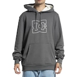 Blusão de Moletom com Capuz DC Shoes Canguru FB Outline - Masculino CINZA ESCURO