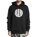 Blusão de Moletom com Capuz DC Shoes Canguru DC Circle Star - Masculino PRETO